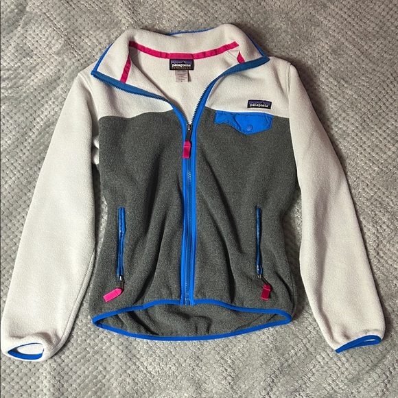 Patagonia Jackets & Blazers - Patagonia Two-Tone Fleece Jacket with Blue Accents